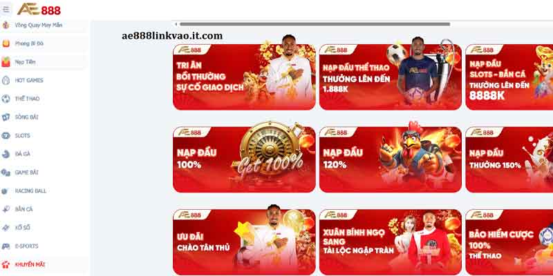 Khuyến mãi ngập tràn tại AE888